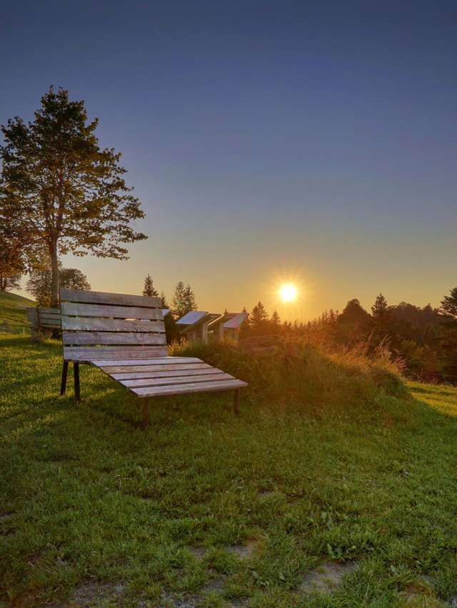 Aussicht, Wiesen und Wälder